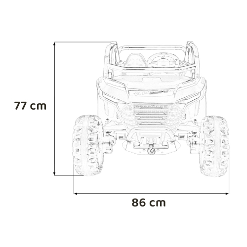 Pojazd Elektryczny RACING Road 2000 4x120W – Czarny JL218.CZ